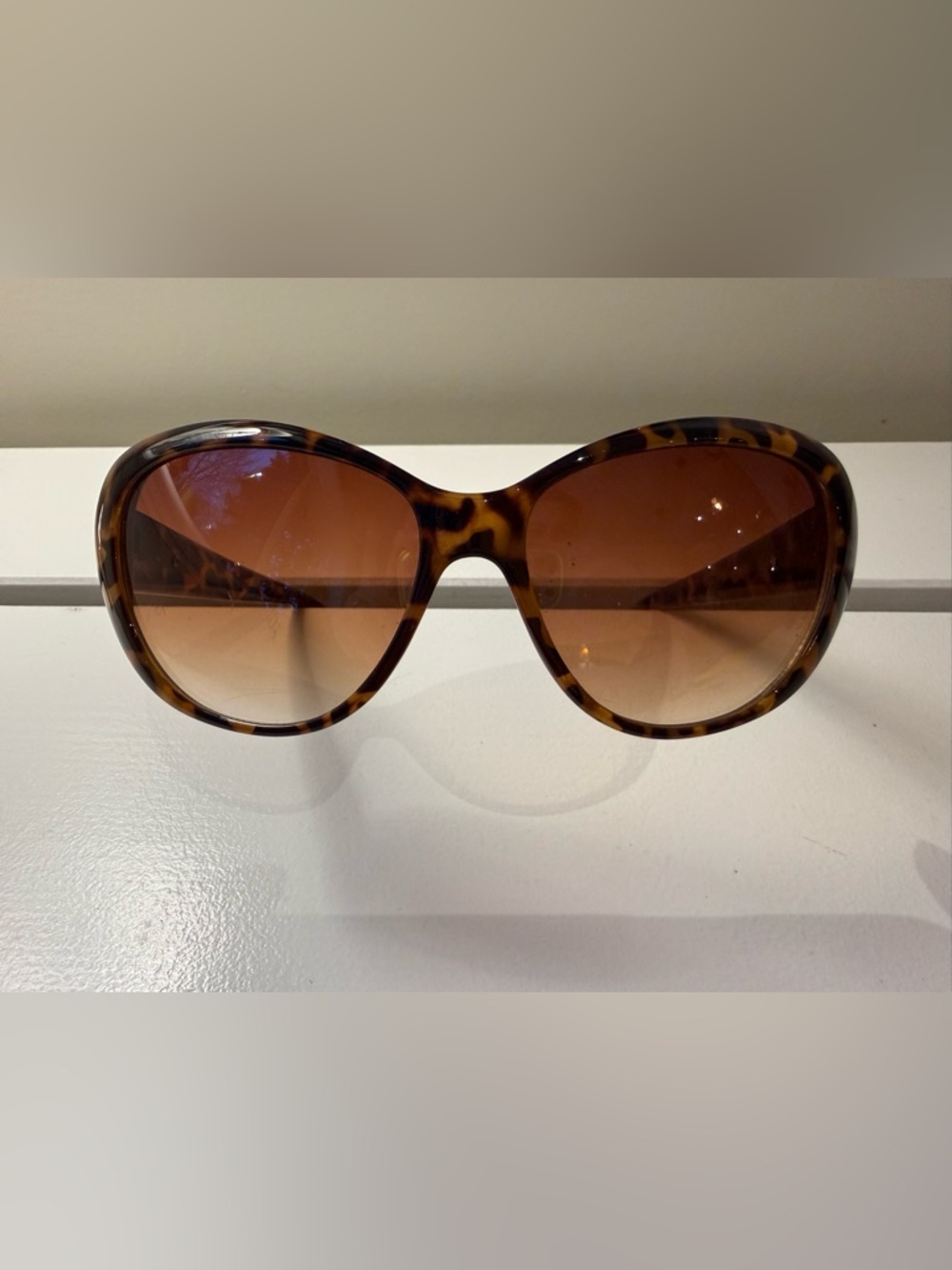 Franco Sarto Tortoiseshell Oversized Women's Sunglasses - Brown Lenses